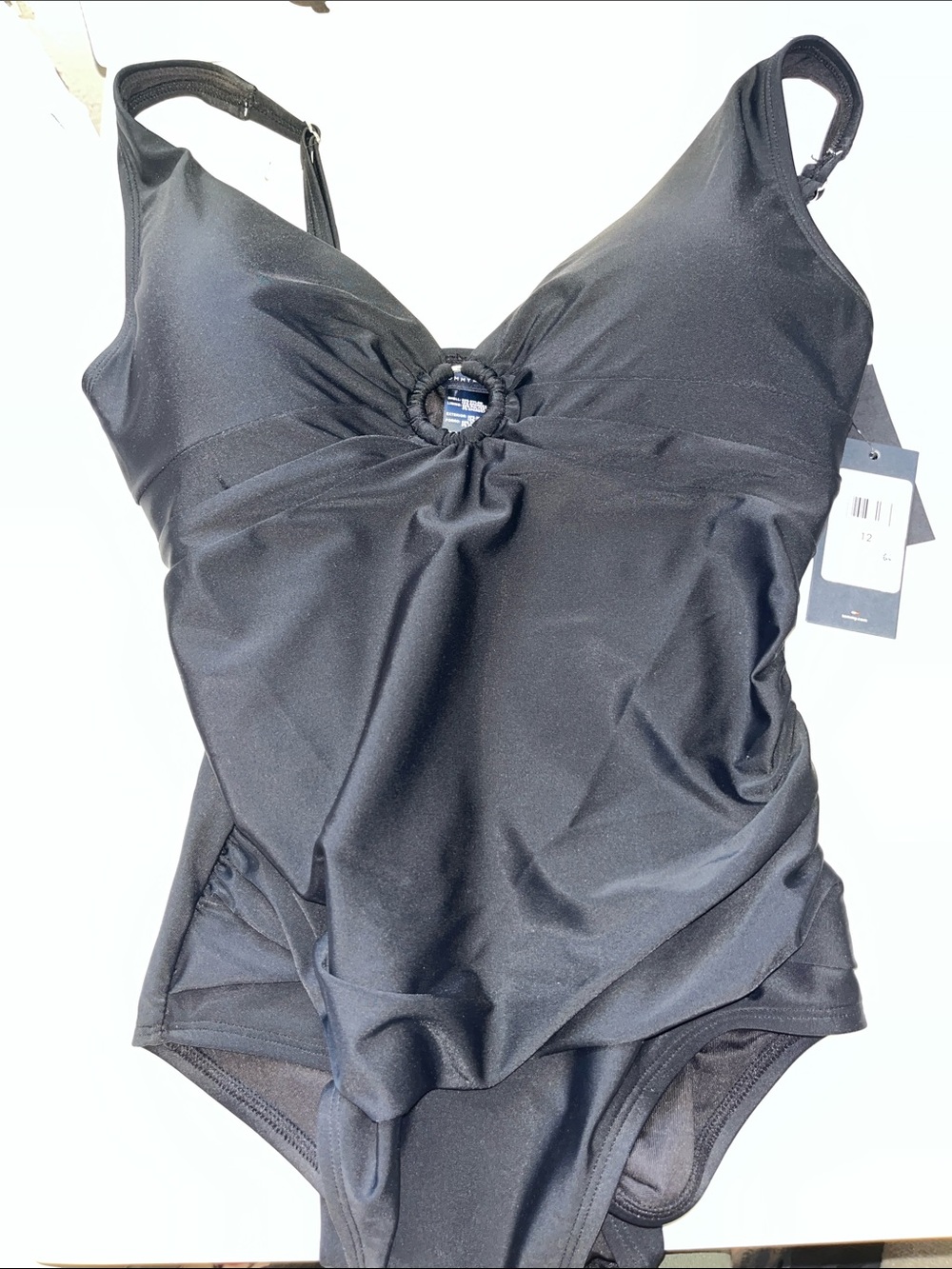 Tommy Hilfiger Women's One Piece Keyhole Ring Detail Swimsuit women’s size 12 - Picture 7 of 9